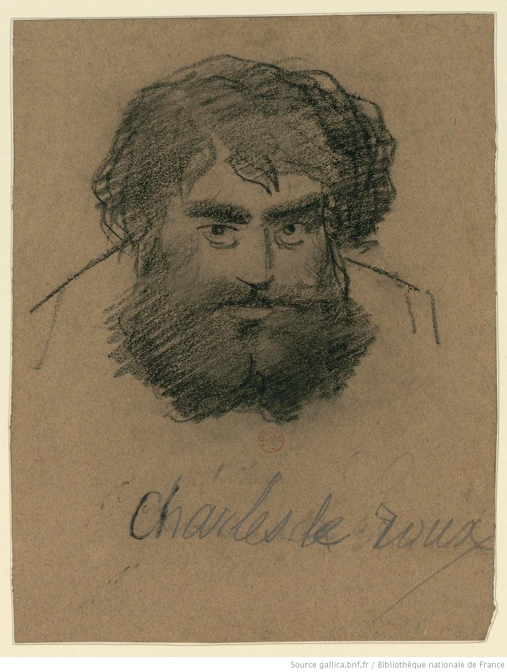 Charles Le Roux caricature par NADAR 1820 1910 btv1b8540095w